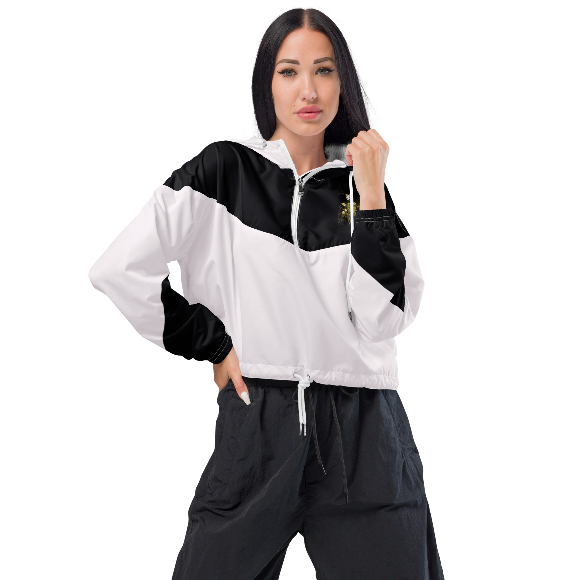 all-over-print-womens-cropped-windbreaker-white-front-6335d59962cd6.jpg Women’s cropped windbreaker - Image 2