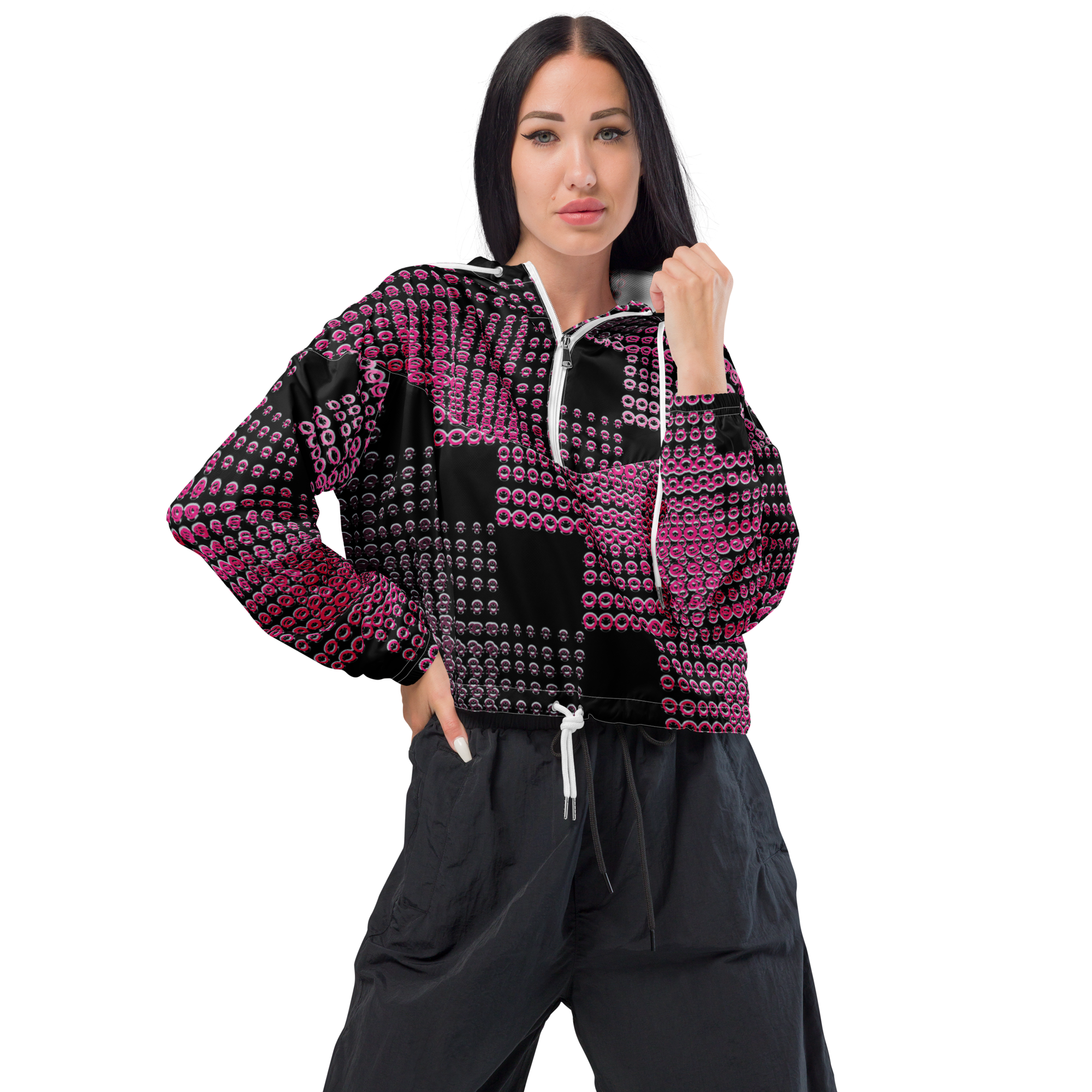 all-over-print-womens-cropped-windbreaker-white-front-6335e80b0d144.png Women’s cropped windbreaker - Image 2