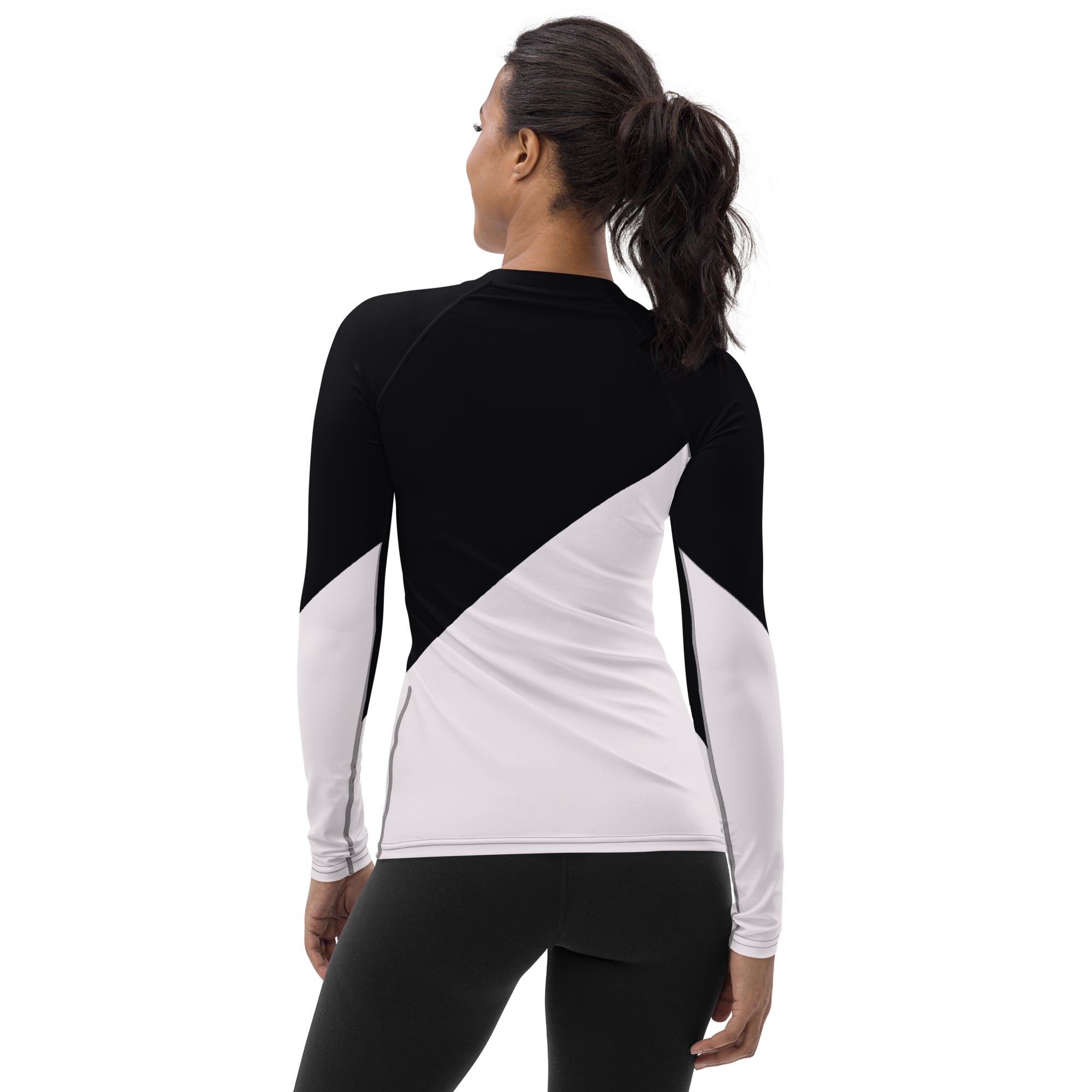 all-over-print-womens-rash-guard-white-back-6335cf63b790a.png Women's Rash Guard - Image 2